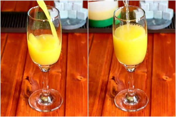Коктейль Мимоза (Mimosa) &mdash; взрывной рецепт с шампанским и апельсиновым соком