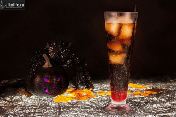 Алкогольные и безалкогольные коктейли на Хэллоуин