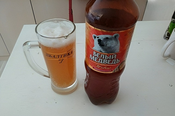 Пиво Белый Медведь &mdash; бархатный лагер, покоряющий с первого глотка